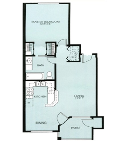 1BR/1BA - Sandstone Ridge Apartments