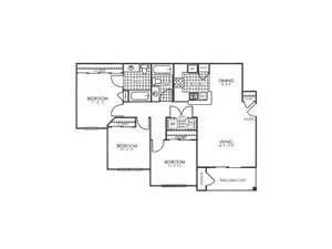 Floorplan - Flats at Five Mile Creek Apartments
