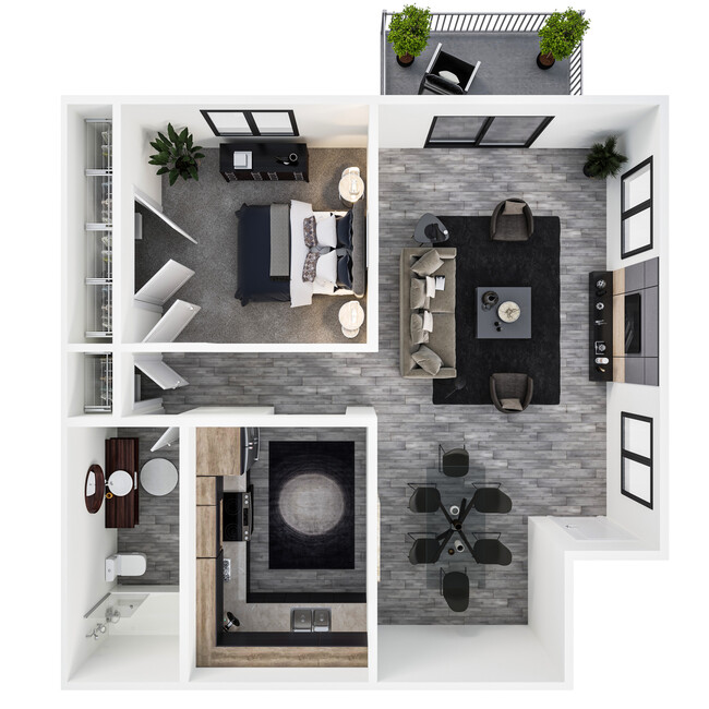 Floorplan - Apartments at Decker Lake