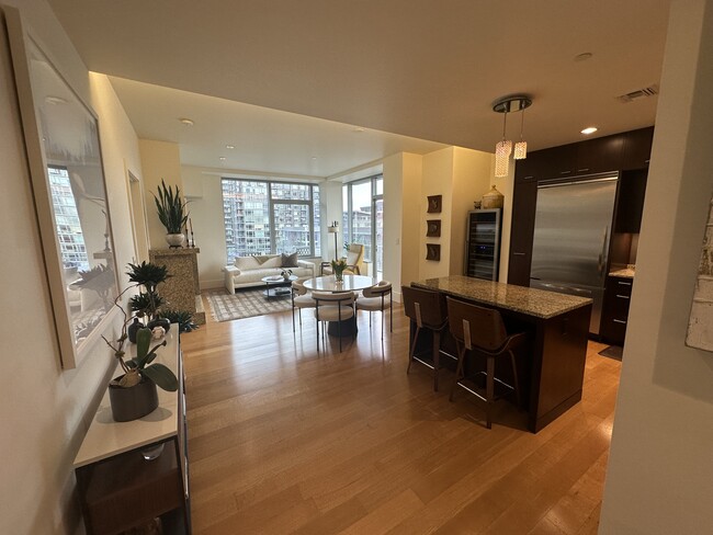 living area/kitchen from entry hall - 1001 NW Lovejoy St