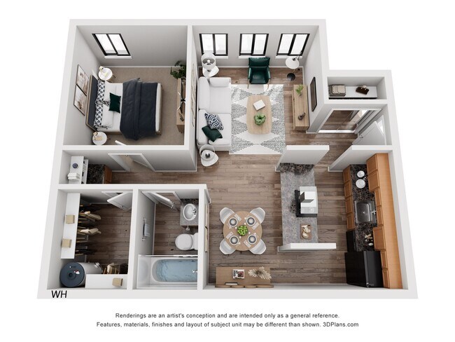 Floorplan - Oakbrook Apartments