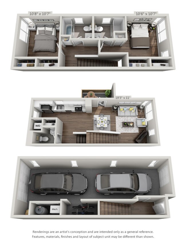 Floorplan - The Milton Townhomes