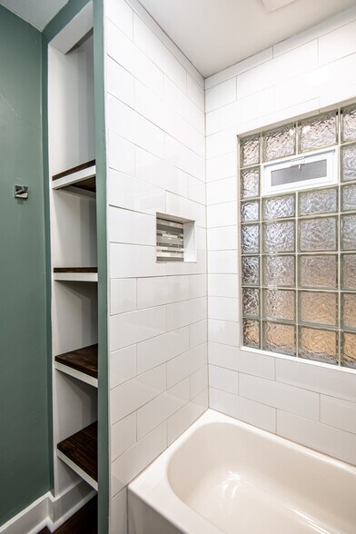 Bathroom shelving - 1016 E Pearson St