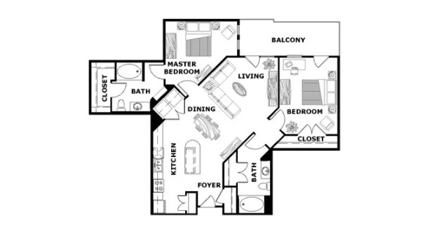 Floorplan - Terraces at Paseo Colorado