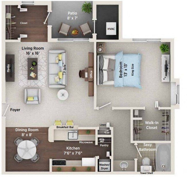 Floorplan - Village Club on Franklin