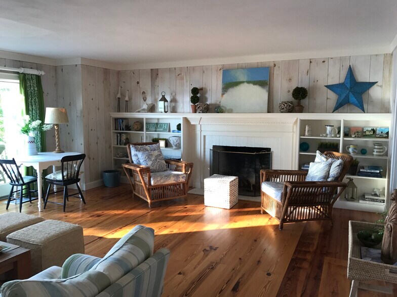 Living Room w Fireplace - 106 Beach Hill Rd