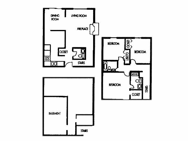 3BR/2.5BA - London House Apartments