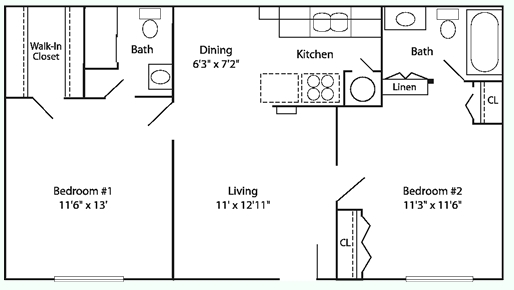 2BR/1.5BA - Western Hills