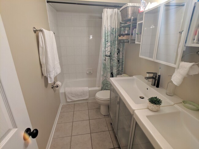 Third floor bathroom with shower and tub - 6127 S Woodlawn Ave