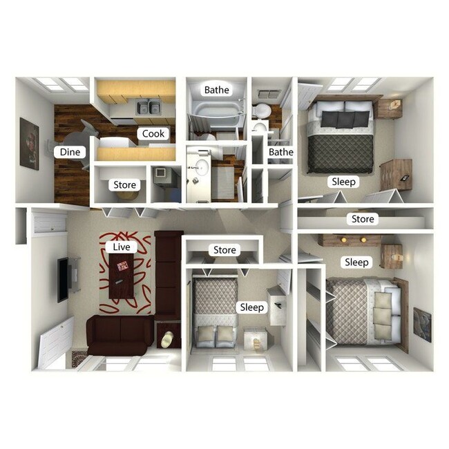 Floorplan - The Commons at Briarwood Park