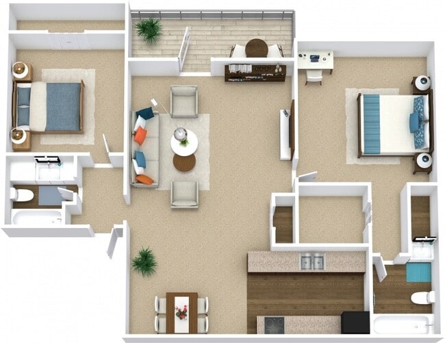 Floorplan - City West Apartment Homes