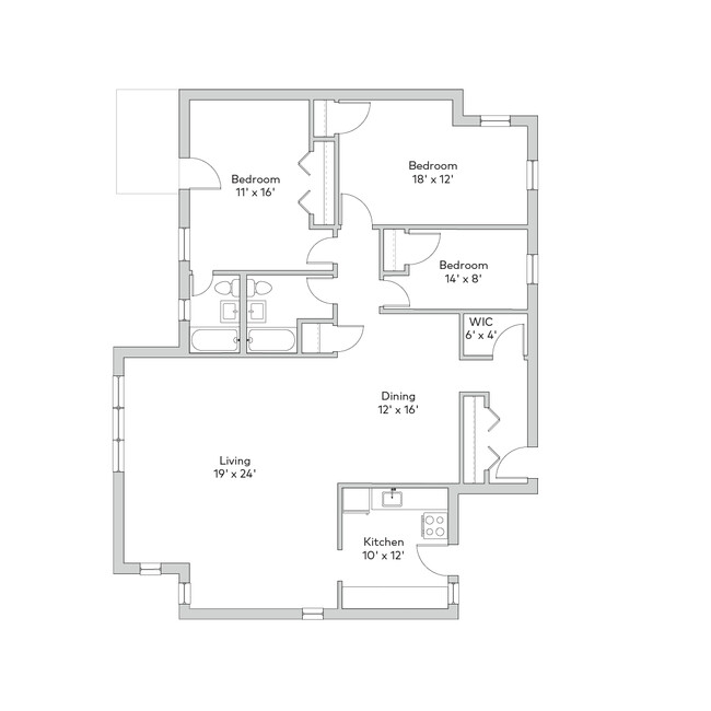 Floorplan - 5409 S. Blackstone