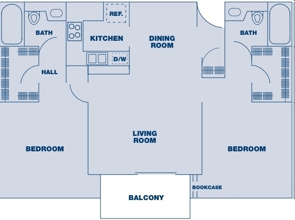 2BR/2BA - Burbank Village Apartments