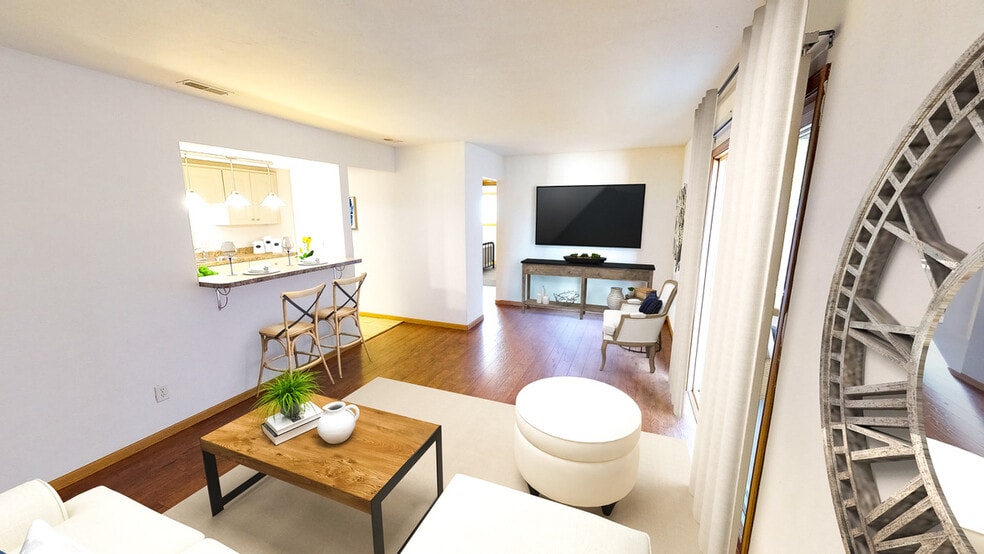 2 Bdr / 1 Bath Private Balcony. Virtually staged by VRPM. - Safe Harbor Properties