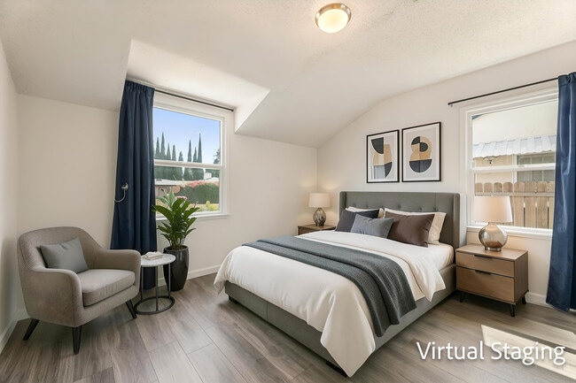 Staged bedroom 1 - 16601 Valerio St