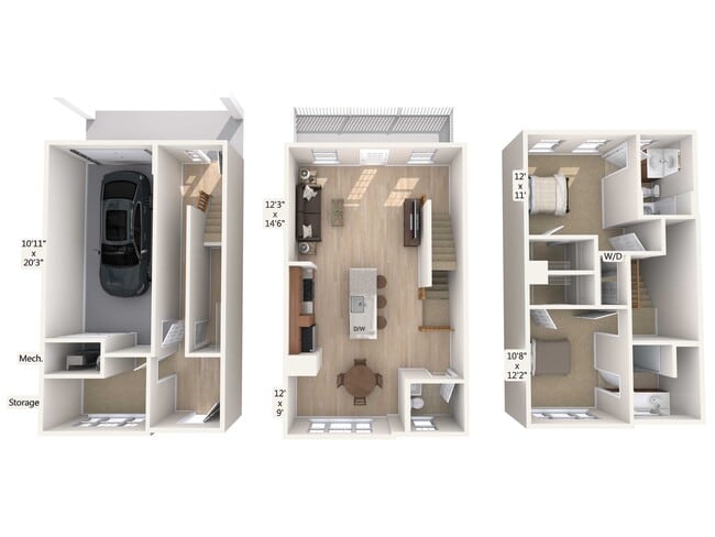 Floorplan - Avalon Townhome Collection Roseland