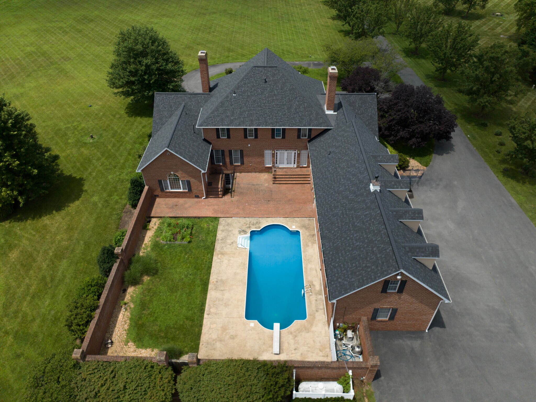 Aerial Rear View of 1495 - 1495 Merrimans Ln
