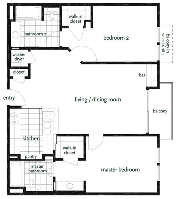 2BR/2BA - Wilshire Apartments