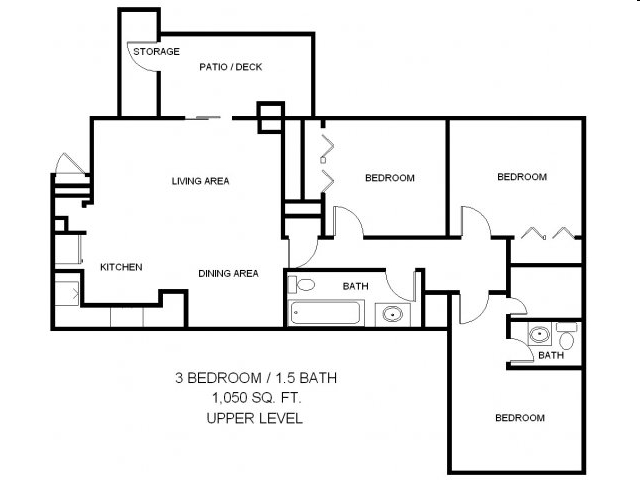 3BR/1.5BA - Freedom Village Apts