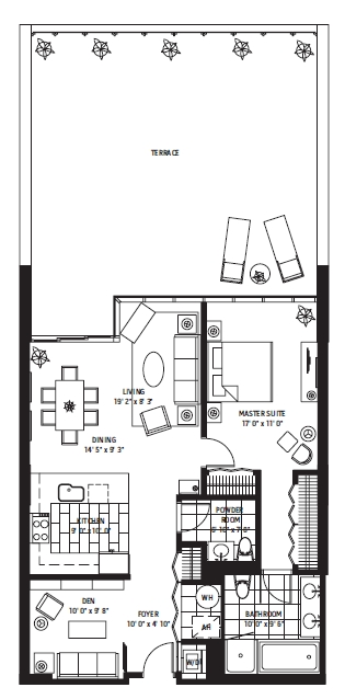 1BR/1.5BA - Signature Place Tower