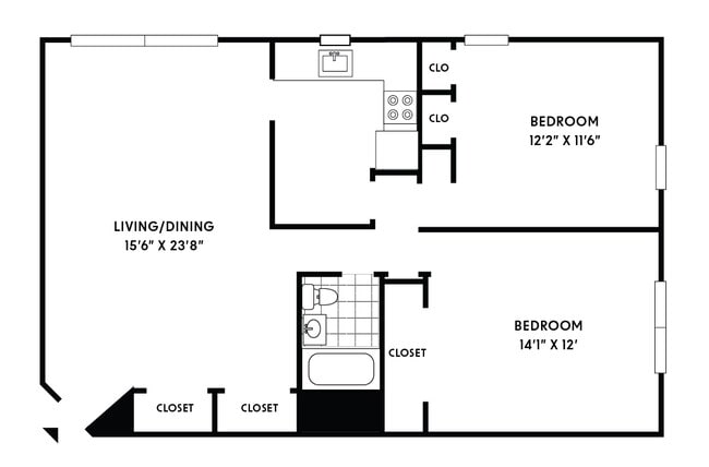 Floorplan - Elron Apartments