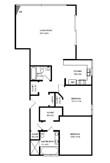 Floorplan - 1635 W Cortland