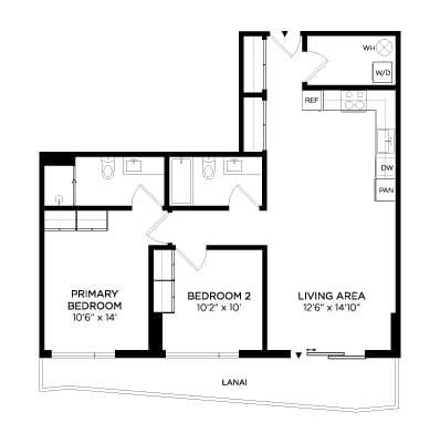Floorplan - Lilia Waikiki