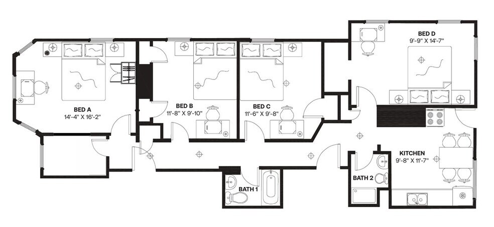 Building Photo - Room in Shared 4 bed/2 bath home