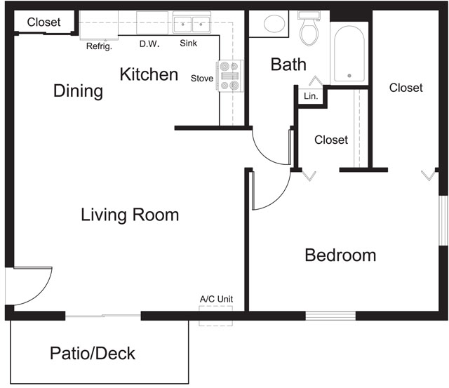 Floorplan - De Pere Apartments