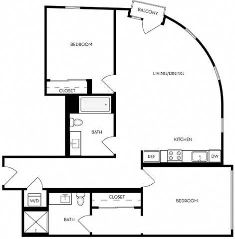 Floorplan - Mariposa on 3rd