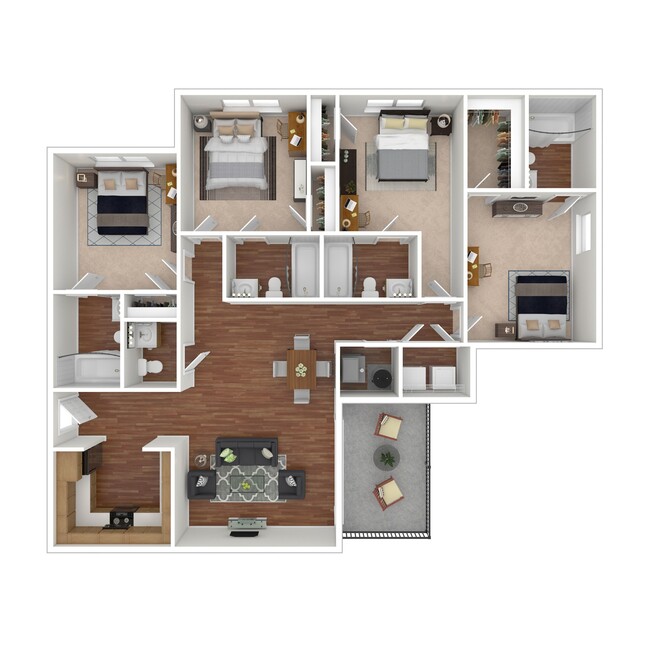 4x45 Floorplan - Arcadia Harrisonburg