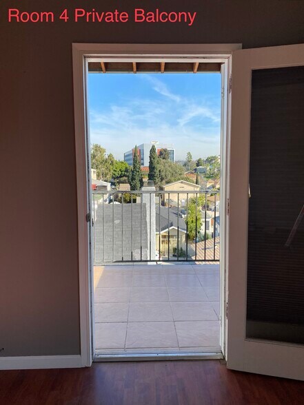 Room 4 private balcony - 1841 Marney Ave