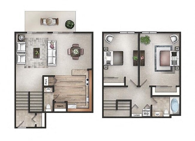 Floorplan - Regency Club Townhomes & Apartments