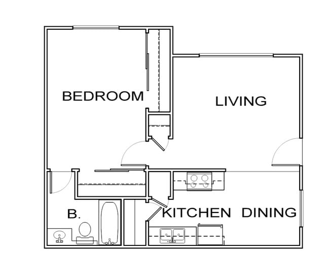 1BR/1BA - Placerville Apartments