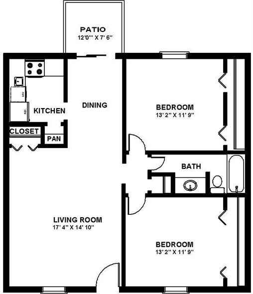 Two Bedroom A - Provincial North Apartments