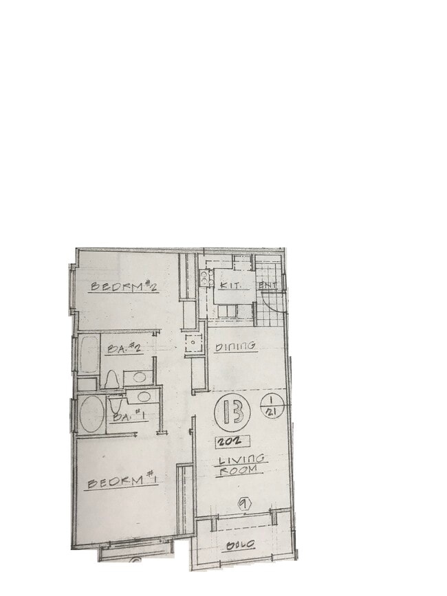 Floorplan - Lido Apartments - 3707 Motor Ave