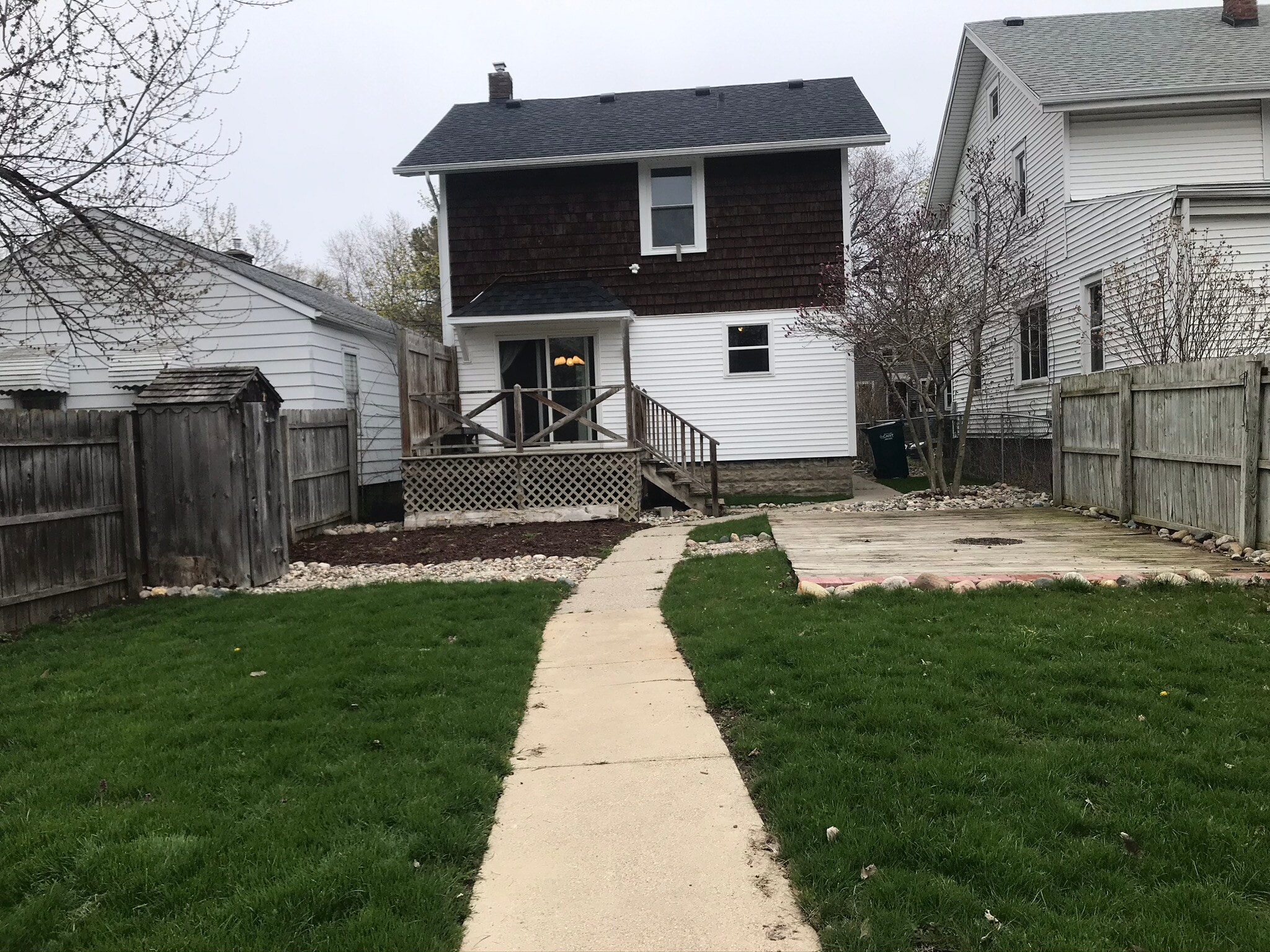 Rear view from parking area - 1311 Illinois Ave