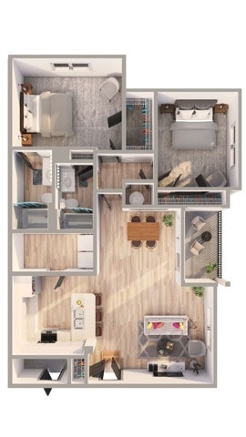 C2 Floor Plan - The Willows Ashley Park