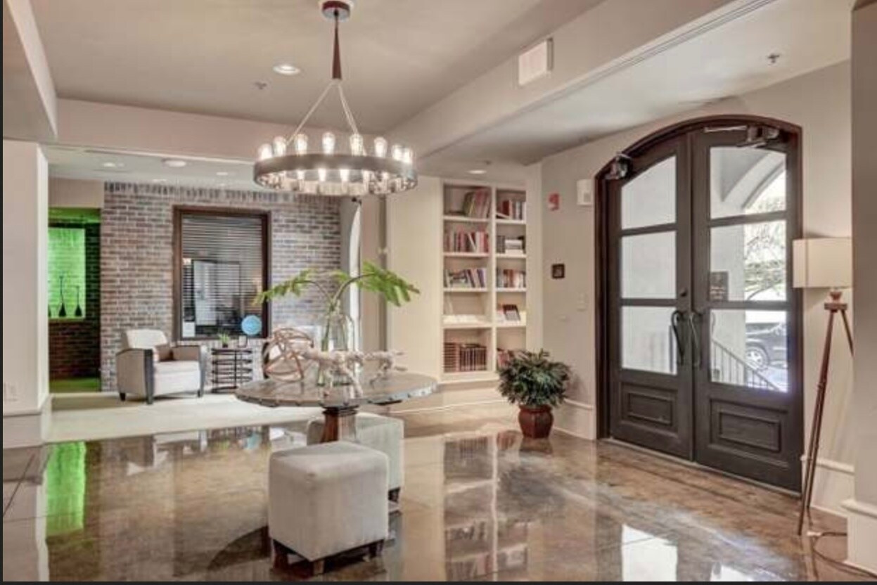 Common area toward library and office and Concierge - 1803 Broadway