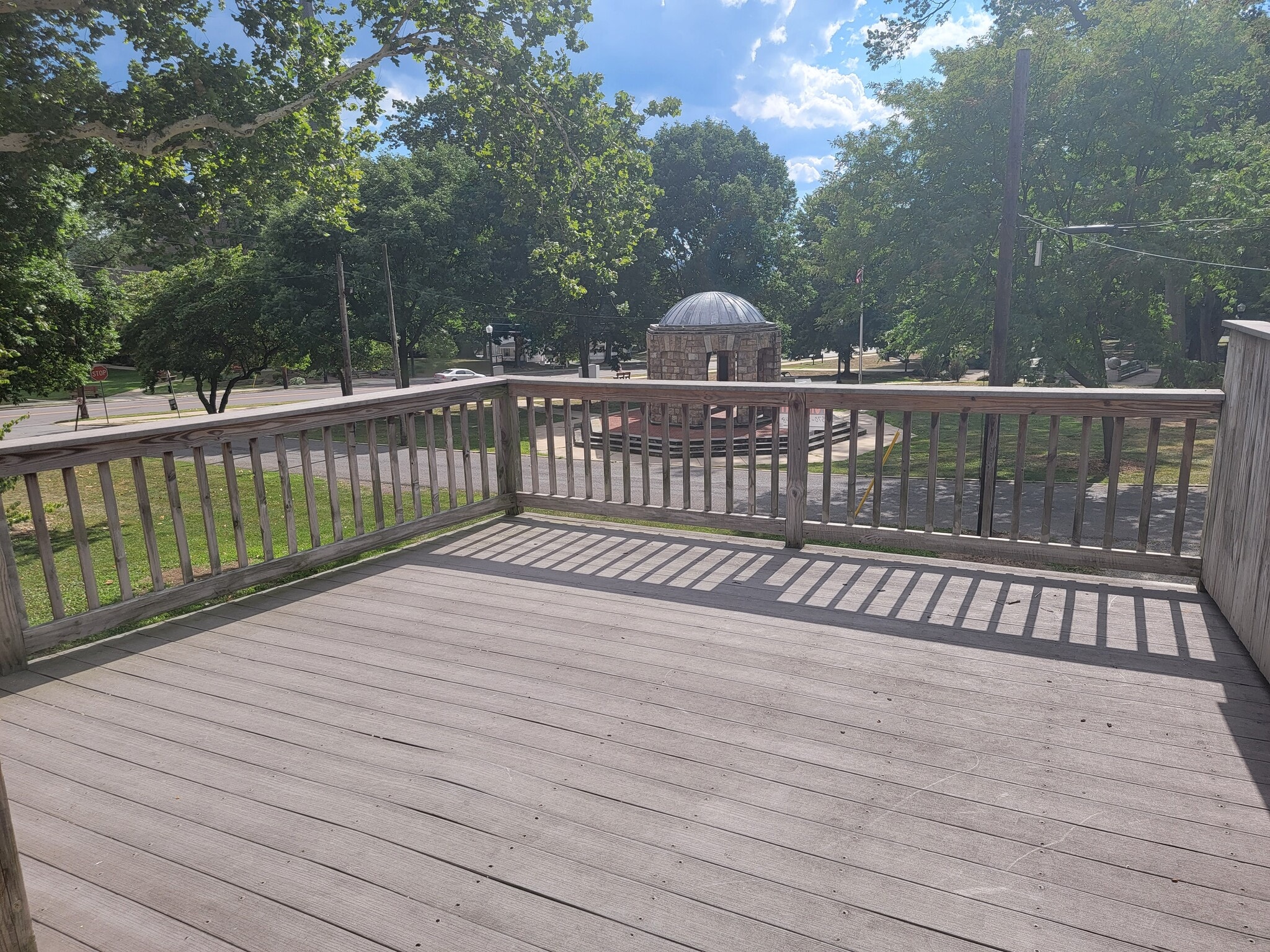 deck with view of park - 407 Bloom St