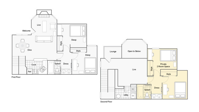 Floorplan - Harper Flatts