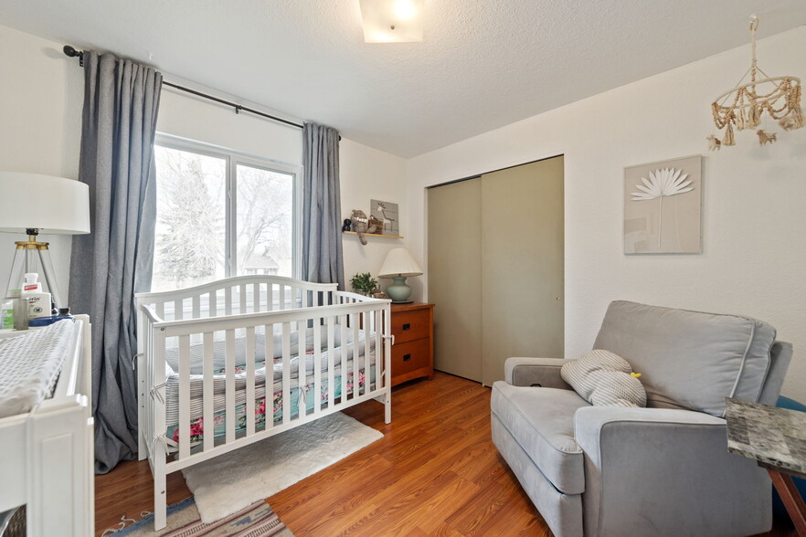 Comfortable second bedroom with plenty of natural light and closet space. - 3418 Stratton Dr