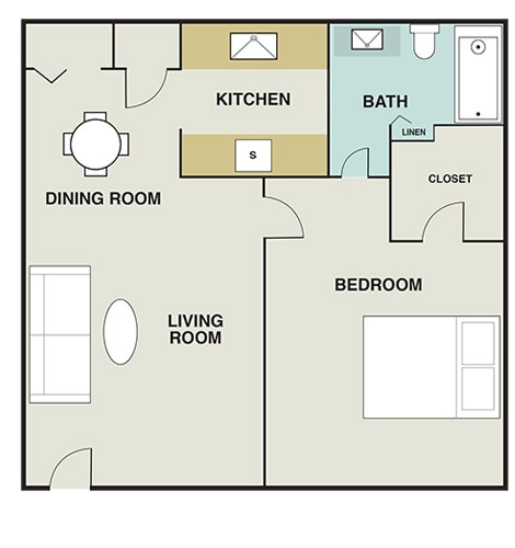 1BR/1BA - Allure Apartments