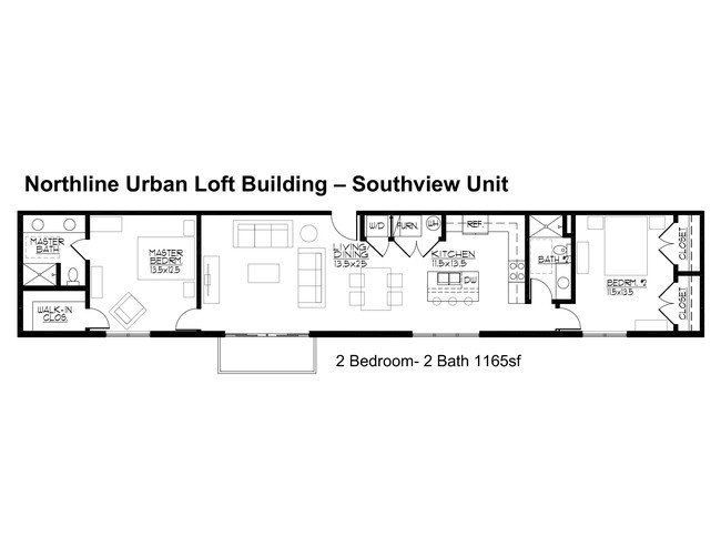 Urban Bldg - Southview Floorplan - Northline Apartments