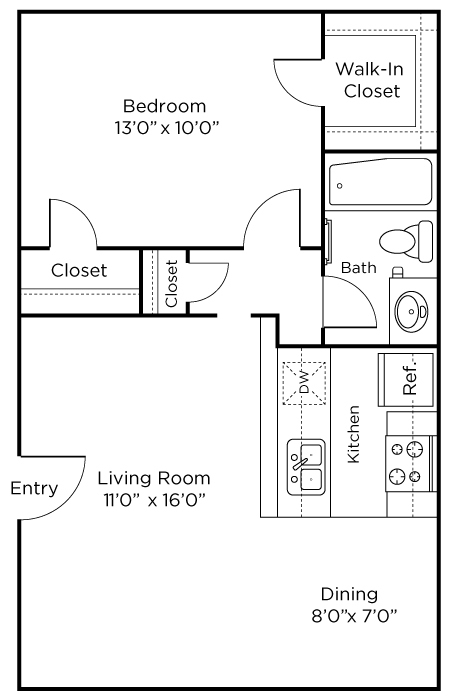 Floorplan - Alister Apartments