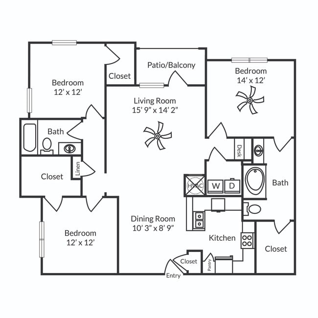 C1 Floorplan Image - Waterstone