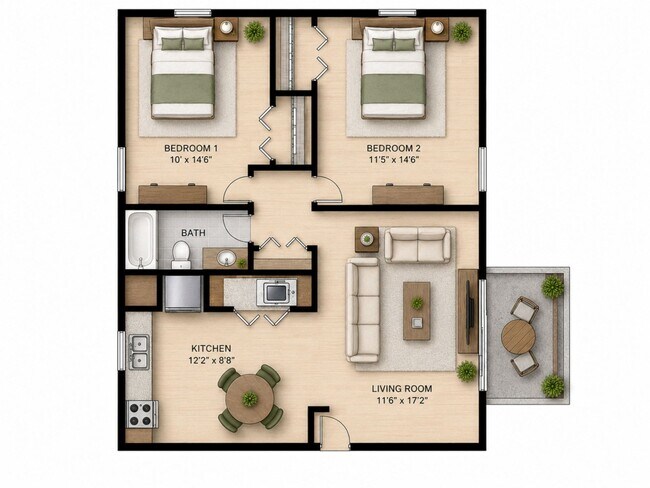 Floorplan - Walnut Street Apartments