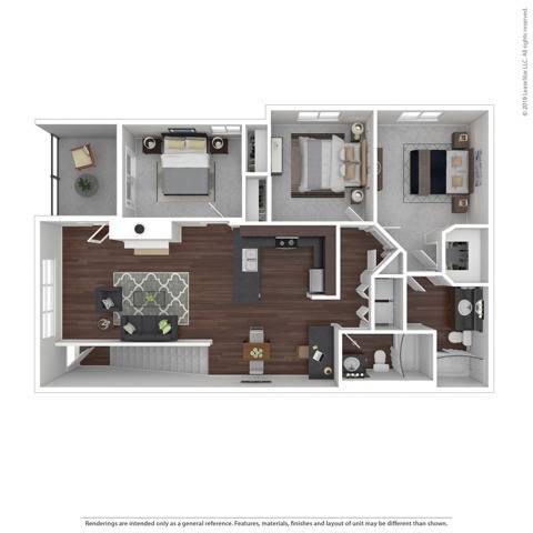 Floorplan - The Villas at Kennedy Creek Apartments