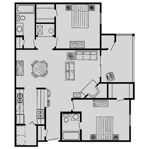 Floorplan - The Vanderbilt Apartments