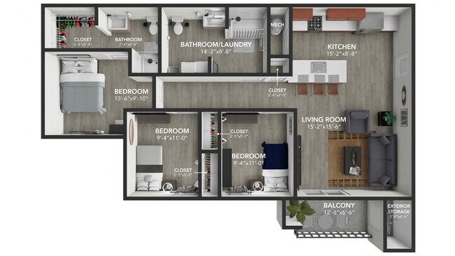Floorplan - Residences at Dry Cedar Creek